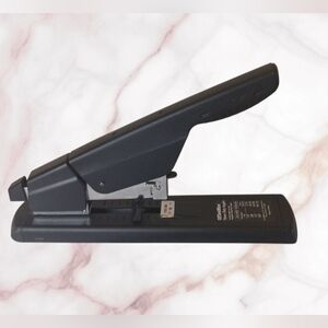 Heavy-Duty Stapler Metal Long Reach Black Industrial. Size 12" L X